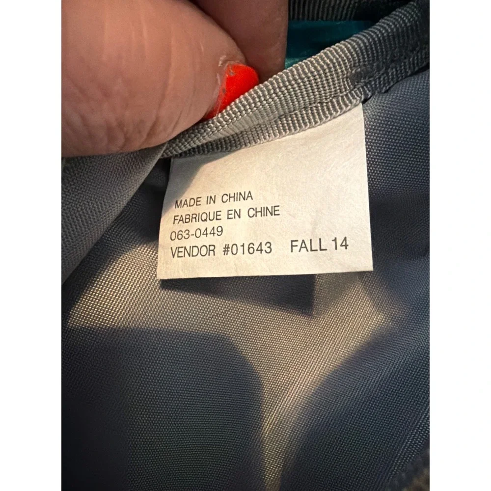 Eddie Bauer Stowaway Sling Bag Turquoise Blue Ripstop Nylon Crossbody Backpack